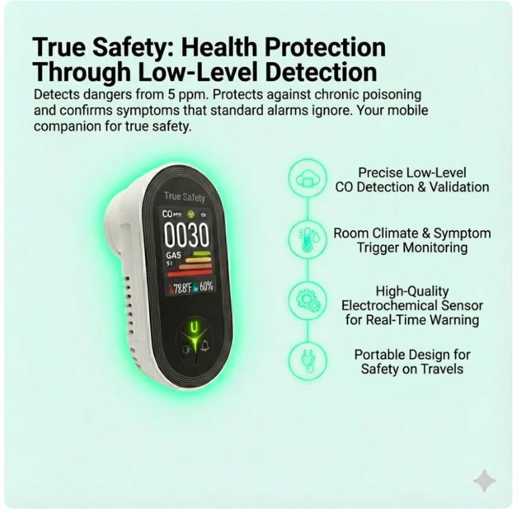 TraceSafe PRO™ – Low Level Carbon Monoxide Monitor