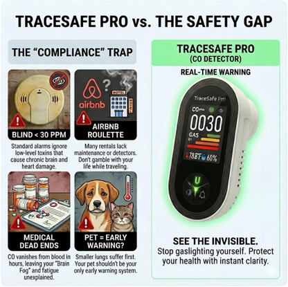 TraceSafe PRO™ – Low Level Carbon Monoxide Monitor